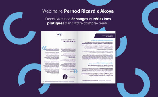 Compte-rendu de webinaire : Akoya x Pernod Ricard Design Organisationnel